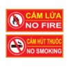 cấm thuốc. cấm lửa